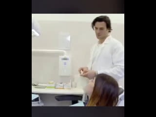Giulio berruti working a dentist