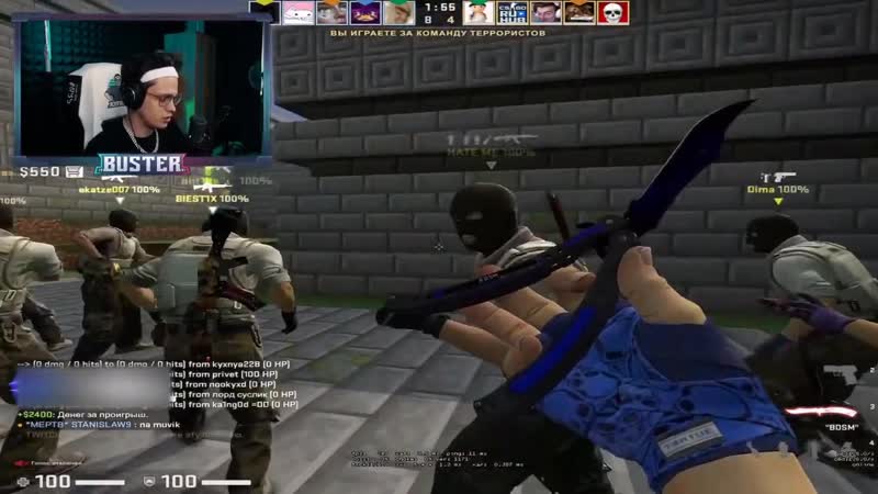 Stream evelone &amp; buster бустер собрал исторический шоу матч 15 на 15 в кс го на майнкрафт карте бустер