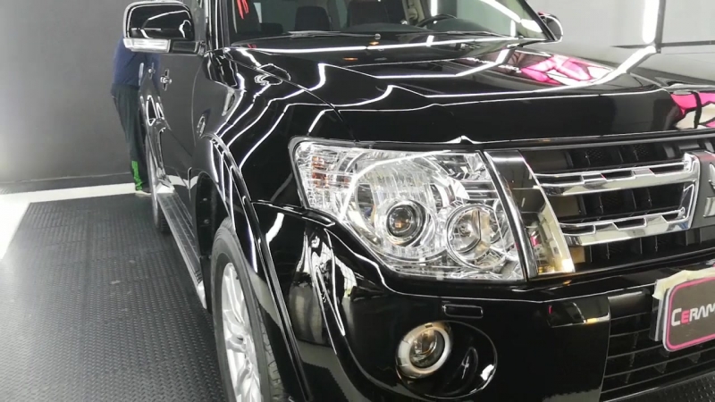 Mitsubishi pajero полироа и керамика ceramic pro