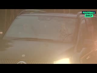 Thomas tuchel arriving at chelseas training ground