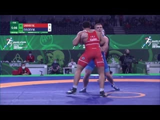 1 2 gr 97 kg m saravi (iri) v m evloev (rus)