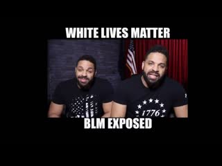 Whitelivesmatter blm exposed by two black lads