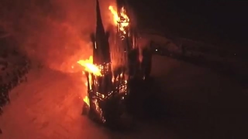 Сжигание храма под калугой