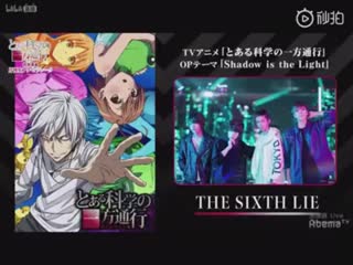 Toaru kagaku no accelerator op "shadow is the light" by the sixth lie!