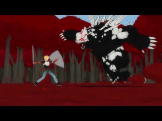 Rwby #015 жон, кардин vs гримм большой урса