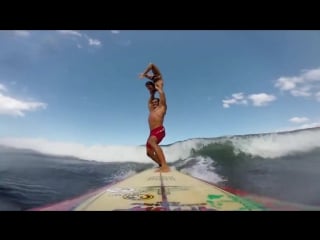 Серфинг с гимнасткой