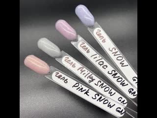 Гели из коллекции snow торговой марки gel nail