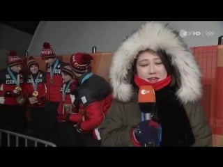 Og 2018 cameo of team canada in a fluff about empty venues due to the cold zdf t