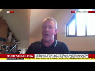 Dave rowntree talks to sky news about the rolling stones' bid to stop their songs being played at trump rallies
