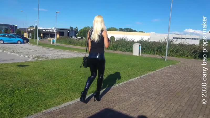 Dana labo try pleaser boots model devious 6 inc high heels 15 cm and shiny legg