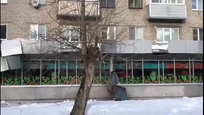 Чистка снега с крыш