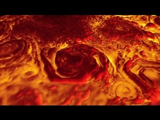 Low 3 d flyover of jupiter’s north pole in infrared