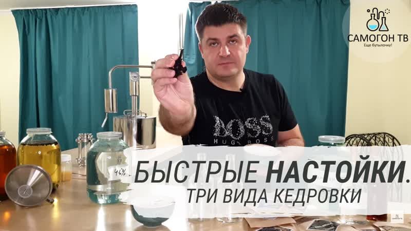 Быстрые настойки три вида кедрои