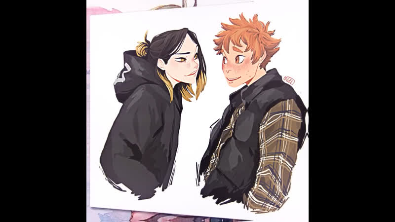 Haikyuu || kenma kozume x hinata shoyo |edit|