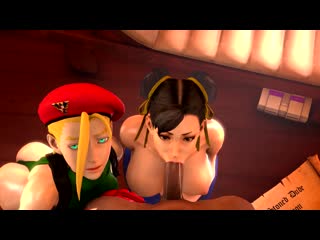 Chun li bbc; oral sex; double blowjob; minet; facefuck; deepthroat; big boobs; 3d sex porno hentai; [street fighter]