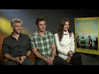 Emily ratajkowski, zac efron, max joseph, 20m2 talk show (польское тв)