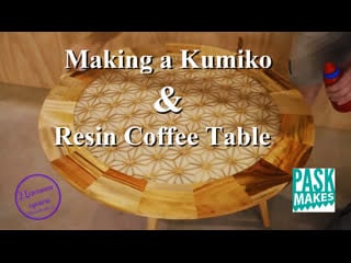 Making a kumiko resin coffee table