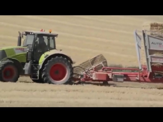 World amazing modern agriculture equipment mega machines hay bale handling tract