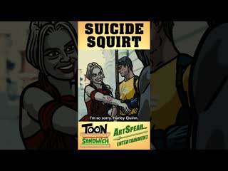 Harley quinn squads up toon sandwich #funny #margotrobbie #barbie #dc #harleyquinn