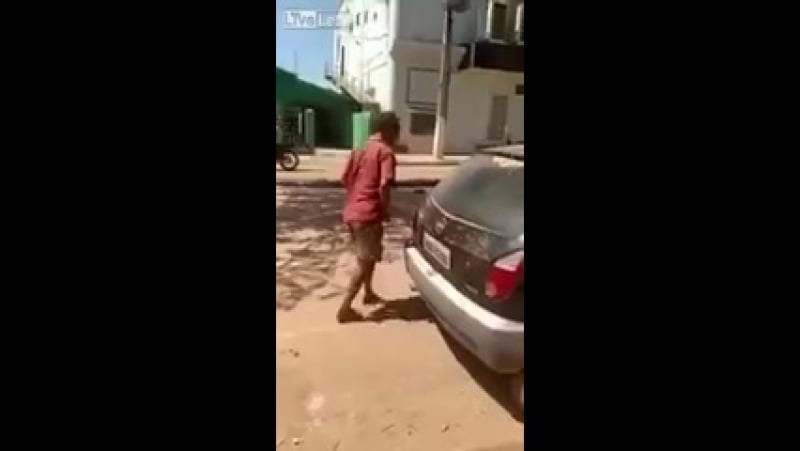 Спалили придурка секас с машиной