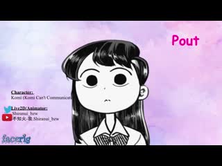 Komi facerig live2d model коми vtuber