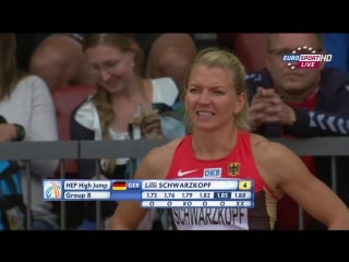 Lilli schwarzkopf heptathlon high jump 22nd european athletics championships zurich (2014)