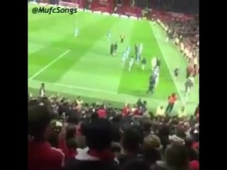 The last time man city came to old trafford they got a cracking send off