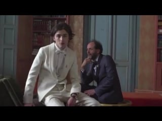 Timothée and luca being photographed by vanity fair