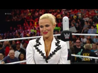 Lana kisses dolph ziggler raw, may 18, 2015