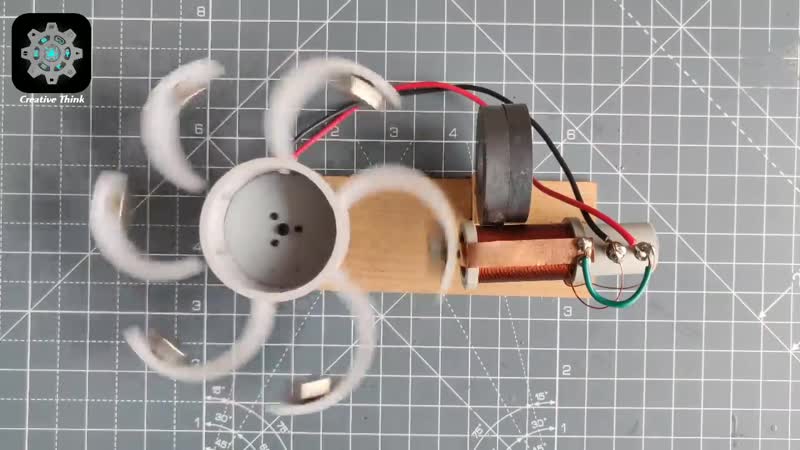 Действующий генератор коловрат на неодинаковых магнитах