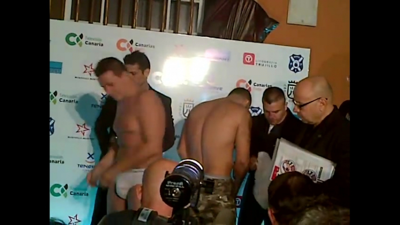 Pesaje campeonato de espana peso crucero ( 91 kg) ibrahim lopez vs luis rodriguez