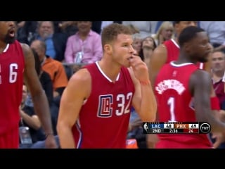 Blake griffin gets ejected then lady picks her nose clippers vs suns