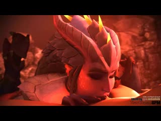 Symmetra (dragon) oral sex; minet; blowjob; deepthroat; facefuck; sucking dick; 3d sex porno hentai; [overwatch]