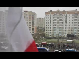 Сегодня по всему минску маршировали колонны протестующих