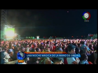 Natalia oreiro en la piel de gilda teleocho informa canal 8 mar del plata1