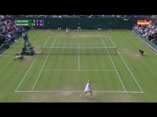 Dominika cibulkova vs eugenie bouchard (2016 wimbledon 3rd round)