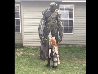 Groot and his 18yo daughter as rocket