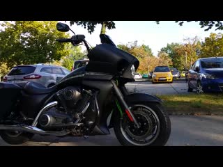 Супертюнинг kawasaki vn 1700 vulcan voyager vance hines slip ons abs custom bagger vn1700