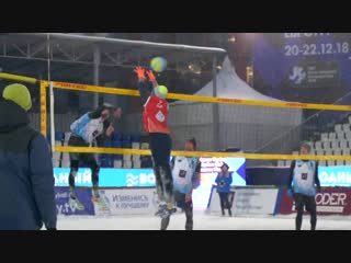 Saturday highlights snow volleyball european tour 2019, moscow (1)