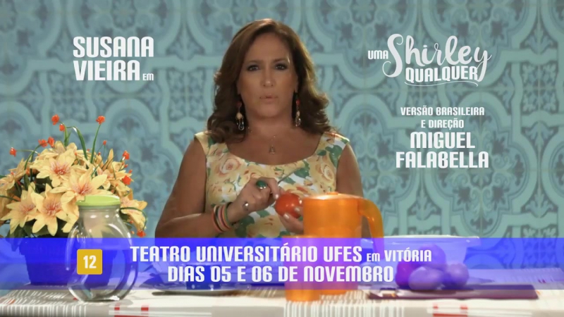 Susana vieira no monólogo "uma shirley qualquer"