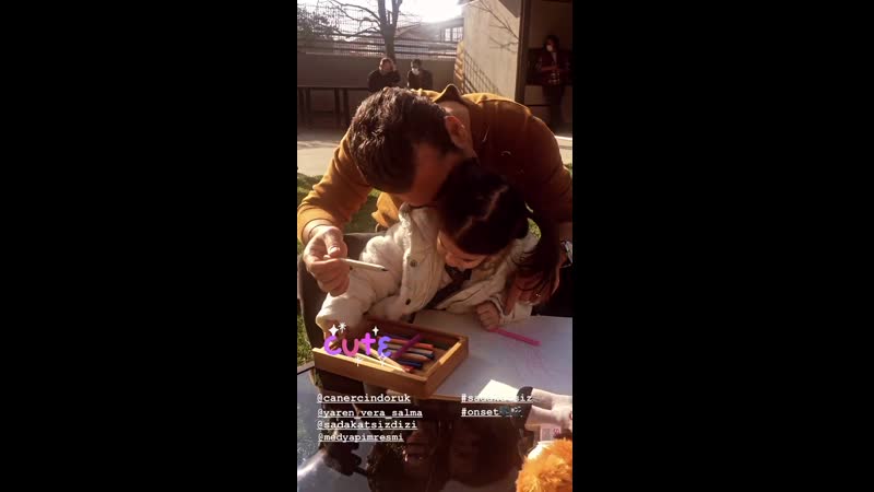 #sadakatsiz on set (джанер и ярен за кадром сериала)