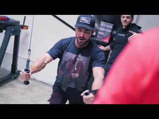 My chest and back day workout with actor geoff stults gym time w zac efron