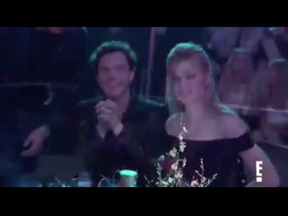 Video @lukebaines, @domsherwood1 and @kat mcnamara with their award for thescififantasyshow at the pcas! shadowhunters mp4