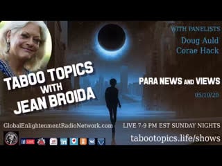 Taboo topics with jean broida with special guests doug auld and corae hack replay 5 10 2020