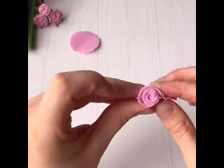 Розочки из фоамирана @svoimirukam