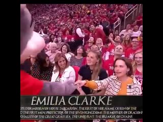 Emilia clarke 2019 nba playoffs on may 10, 2019