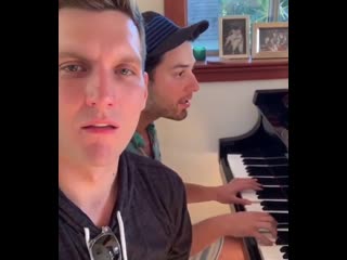 Skylar astin sings and plays to scott michael foster