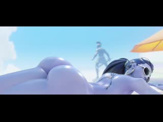 Awf widowmaker prone bone overwatch by kaievie