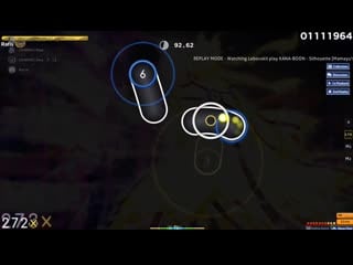 Kana boon silhouette(osu! beatmap)