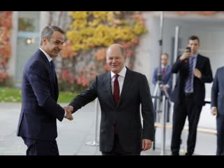 Live scholz und griechischer ministerpräsident mitsotakis geben pressekonferenz